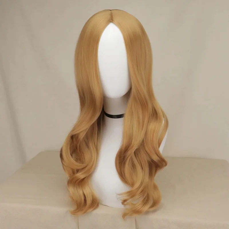 M3GAN Cosplay Costume Wig AI Doll Robots Megan Long Hair Heat Resistant Synthetic Halloween Role Play Wig