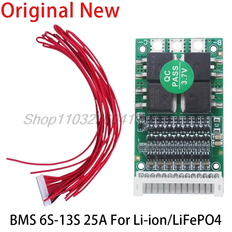 BMS 6S 7S 8S 9S 10S 11S 12S 13S 25A 50A 80A 150A Charging Module Li-ion 18650 Battery Pack Protection Balancer Equalizer Board