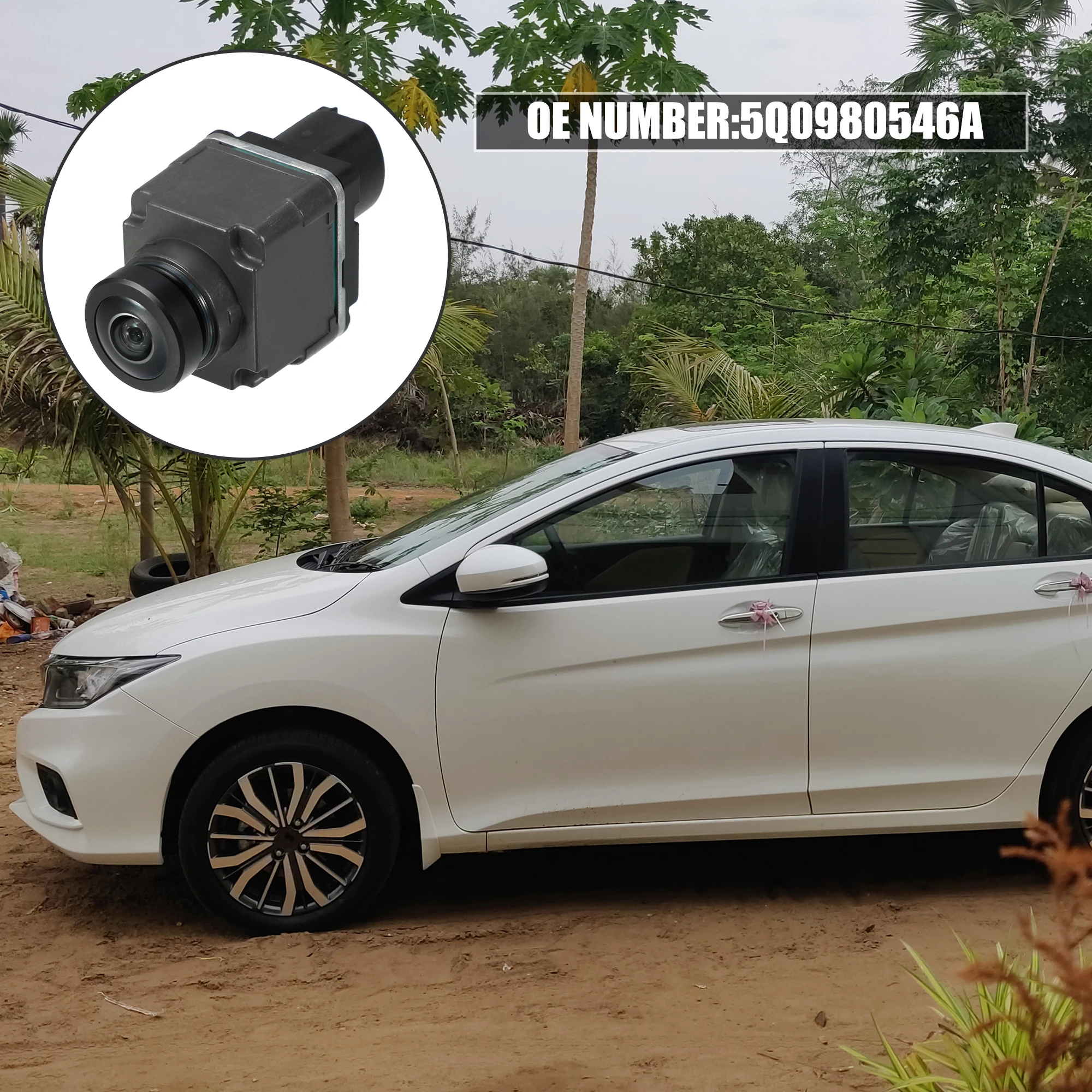 

Автомобильная резервная камера заднего вида UXCELL для Audi A4 Allroad 2017-2023 No 5Q0980546A Серый