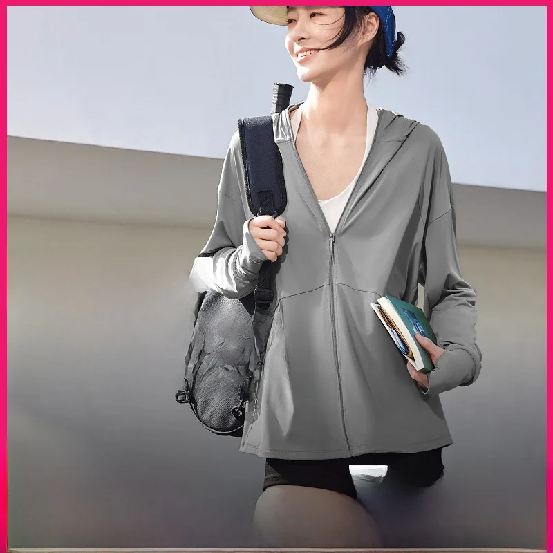 

Loose Ice Silk Cycling Sun Protection Clothing for Men Banana Le AL47 Wide Brim Hat Cool Skin Summer Sun Protection Outerwear