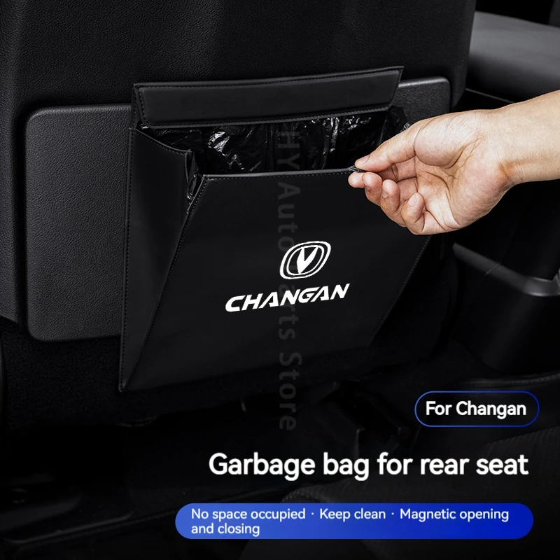 For Changan CS35 CS55 CS75 PLUS Eado Smart Special suede garbage bag for car rear seats leather storage bag waterproof durable