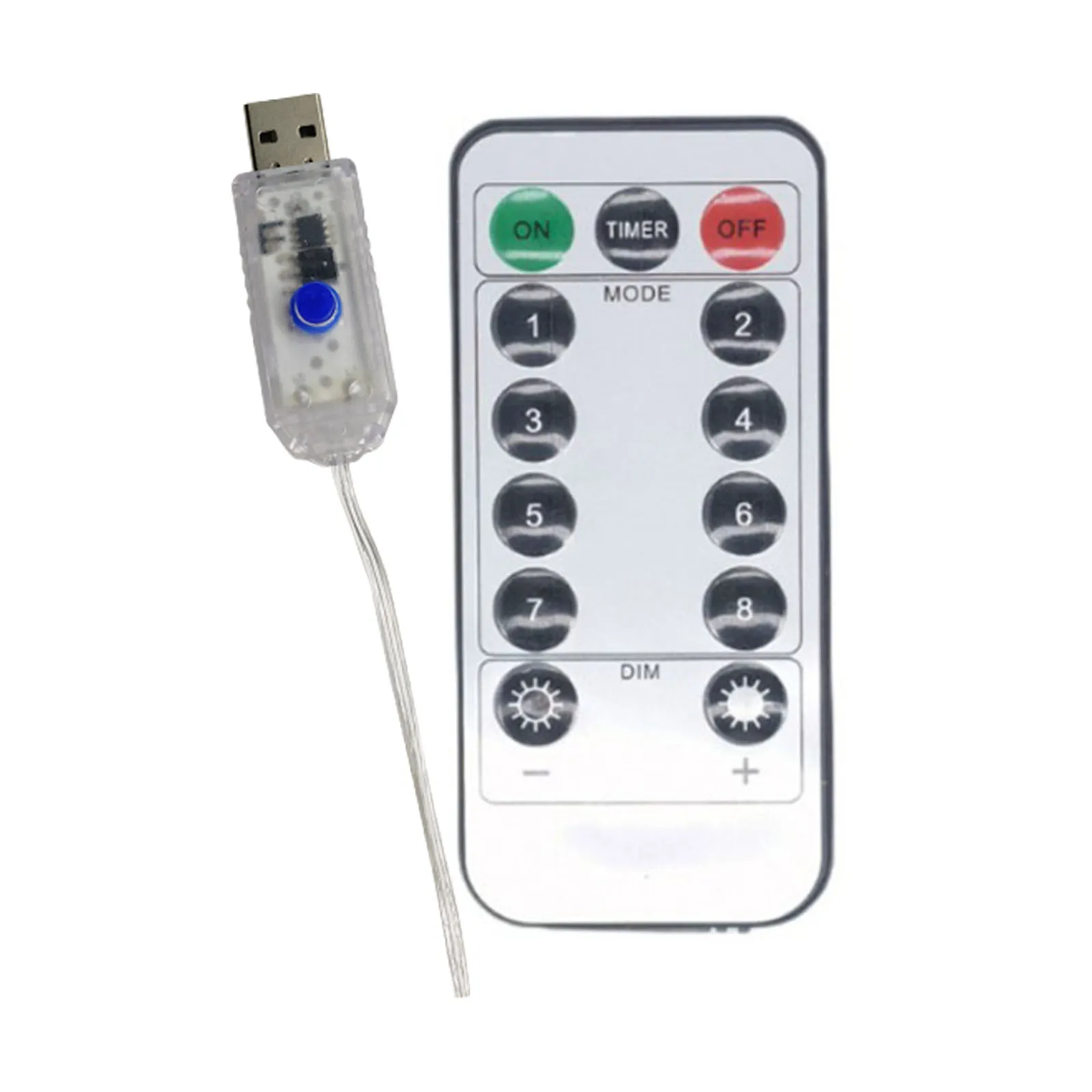 5V Strips Light Remote Controller USB Circuit Board Christmas Party Supplies Led Light Remote Replacement Fit for 100LED/200LED