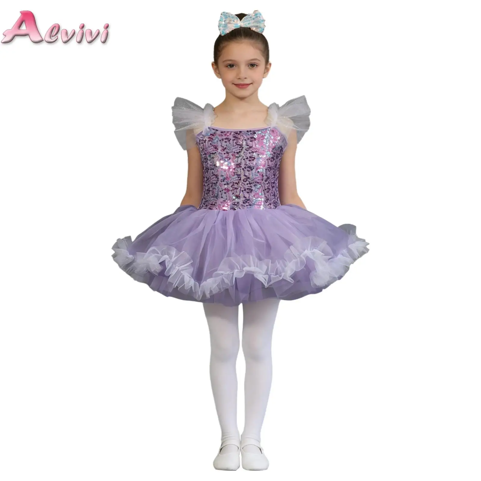 Kids Princess Performance Clothes Children Clothing Elegant Ballet Dress Leotards for Girls Dance Wear Stage Costumes Outfits