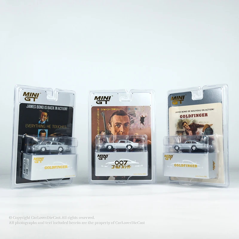 MINIGT 1/64 Aston Martin DB5 „Goldfinger“ MGT00900-007J Autos Legierung Kraftfahrzeug Druckguss Metallmodell Kinder Weihnachtsgeschenk Spielzeug für Jungen