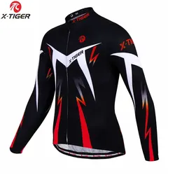 X-Tiger Long Sleeve Cycling Jersey MTB Bicycle Clothing Bike SportsWear Clothes Kit Ropa Ciclismo Maillot Roupa For Man