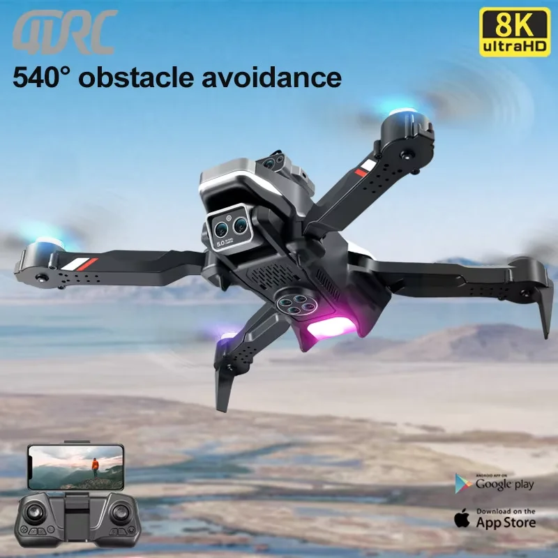 طائرة بدون طيار صغيرة قابلة للطي مع كاميرا 4K عالية الدقة ، FPV احترافية ، واي فاي ، تجنب عقبة ° ، رباعية المروحية بالتحكم عن بعد ، هدايا طائرة بدون طيار ، ألعاب ، 4drc ، سيارة جديدة #1