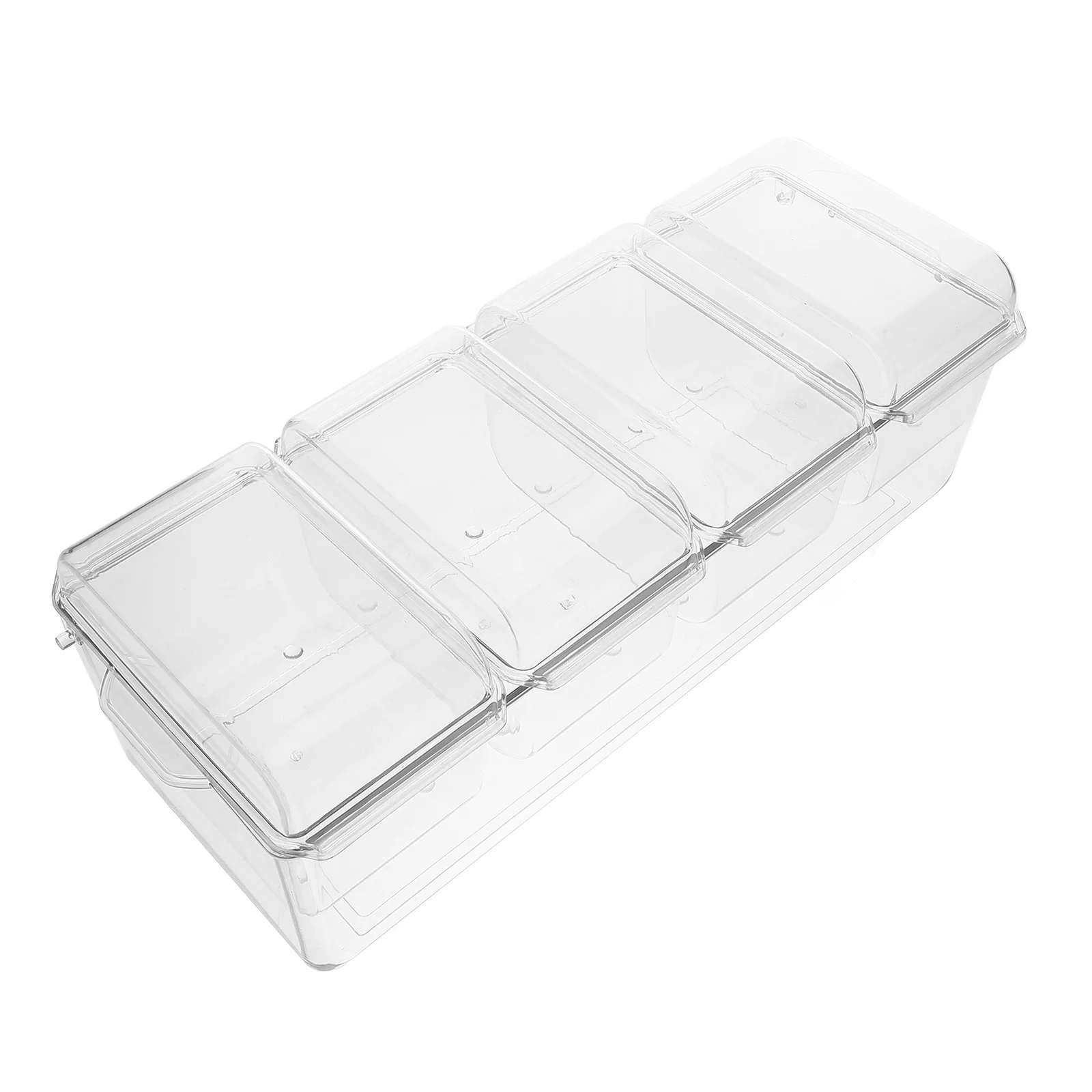 

Fruit Salad Container Large Capacity Detachable Design Easy Cleaning Freshness Preservation Plastic Buffet Server Snack Tray