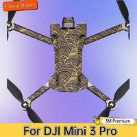 For DJI Mini 3 Pro Decal Skin Vinyl Wrap Film Camera Drone Protective Sticker Anti-Scratch Protector Coat RC-N1 RC N1 Mini3 Pro