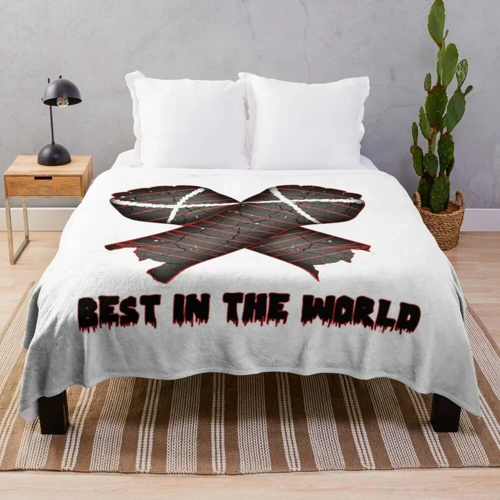 

CM Punk Best In The World Throw Blanket Fuzzy Plush Throw Blanket for Sofa Chair