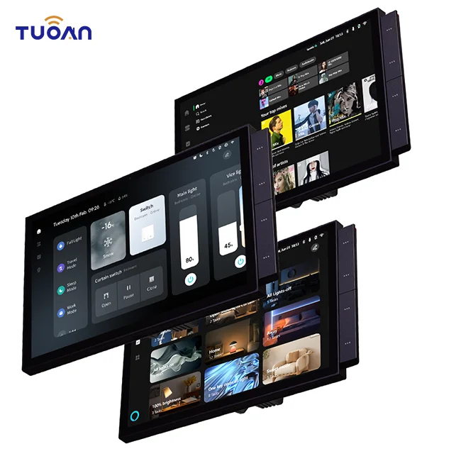 

10.1" New 10.1 Inch Touch Screen All-in-one Function In-wall Central Control Switch Panel WIFI Zigbee Smart Home Gateway