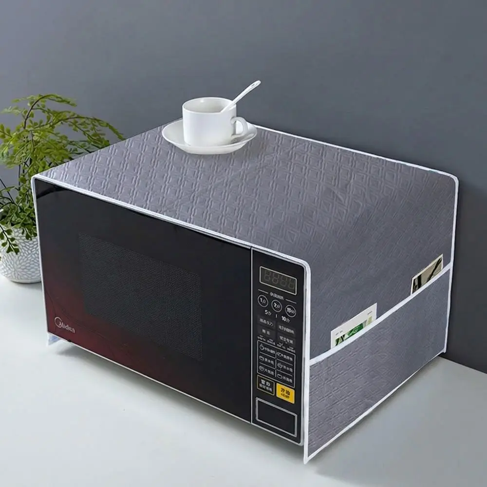 Super Soft Microwave Oven Dust Cover Dustproof Oilproof Kitchen Appliance Cover PEVA Microwave Protective Cloth