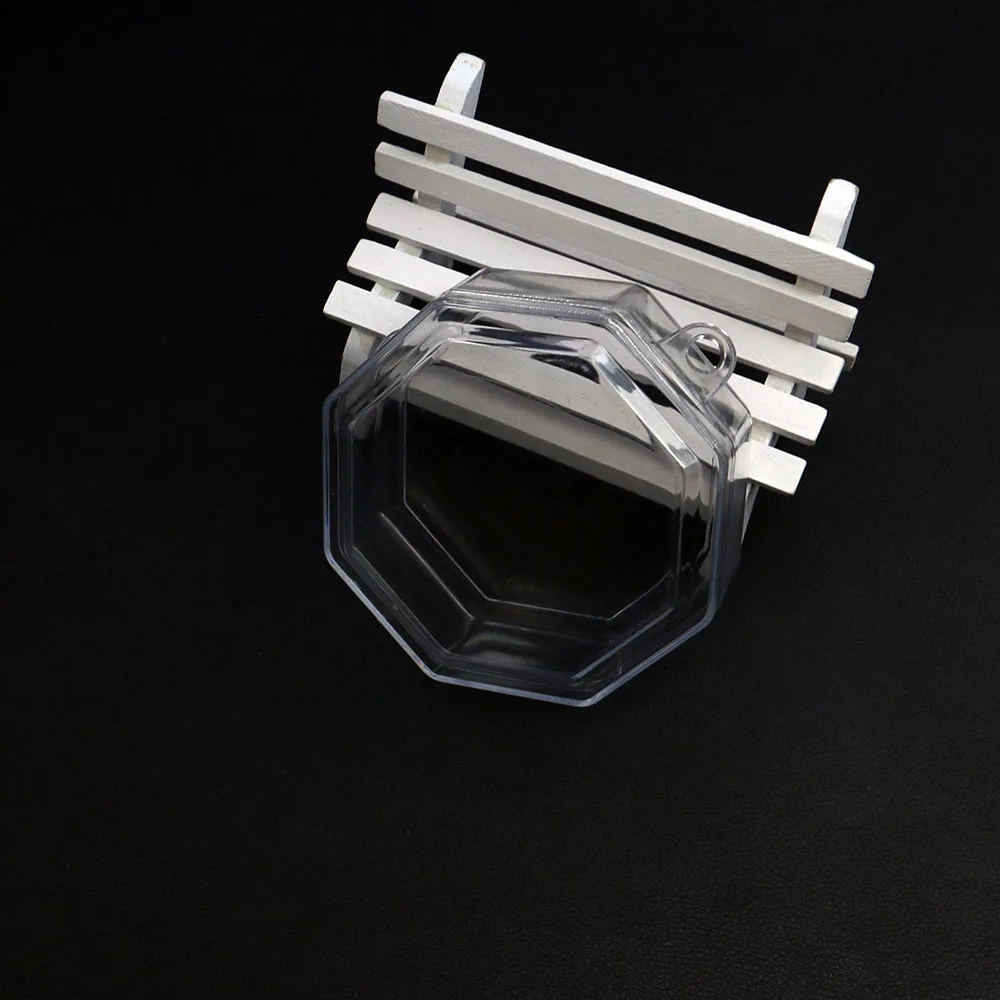 

Portable Transparent Sealed Octagonal Box Scattered Beads Rice Beads Display Tools Nail Art Accessories Storage Organization Box