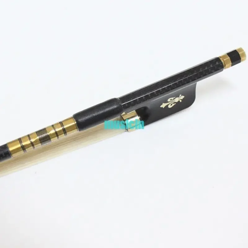 4/4 Carbon Fiber Cello Bow 4/4 Cellos Bow Carbon Fiber Graphite Acoustic Cello Bow Gold Fitting Button