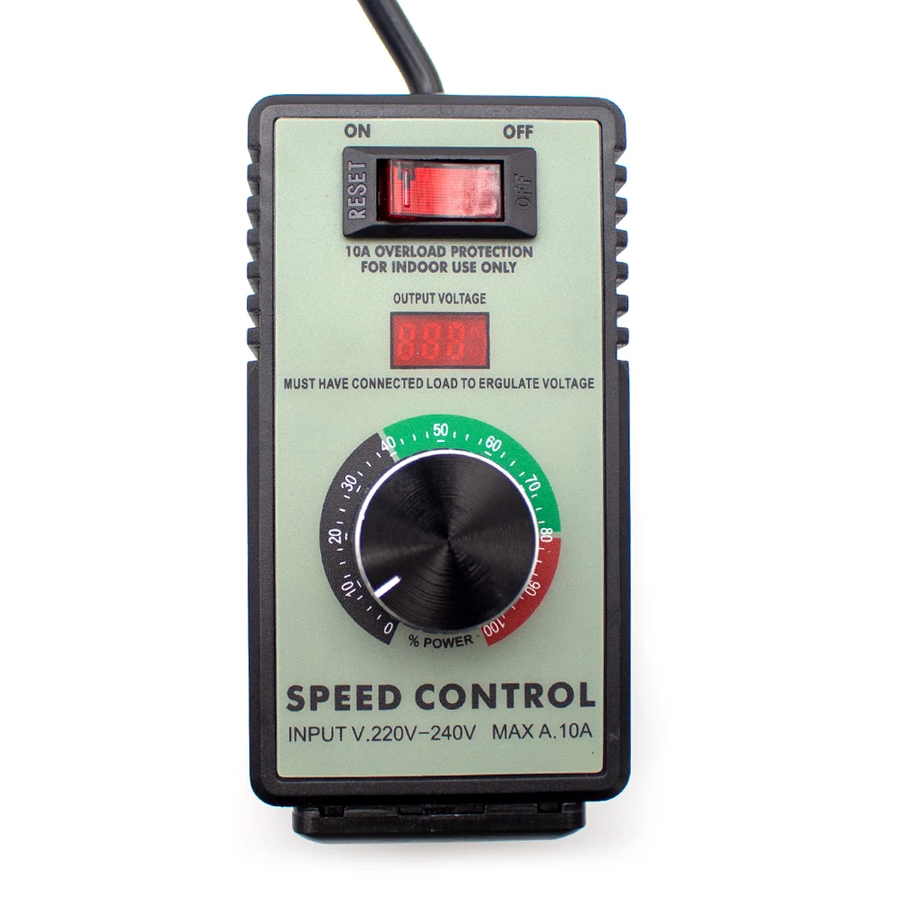 110V 220V Speed Controller Stepless Speed Control Switch Max 10A 4000W Overload Protection US EU Optional