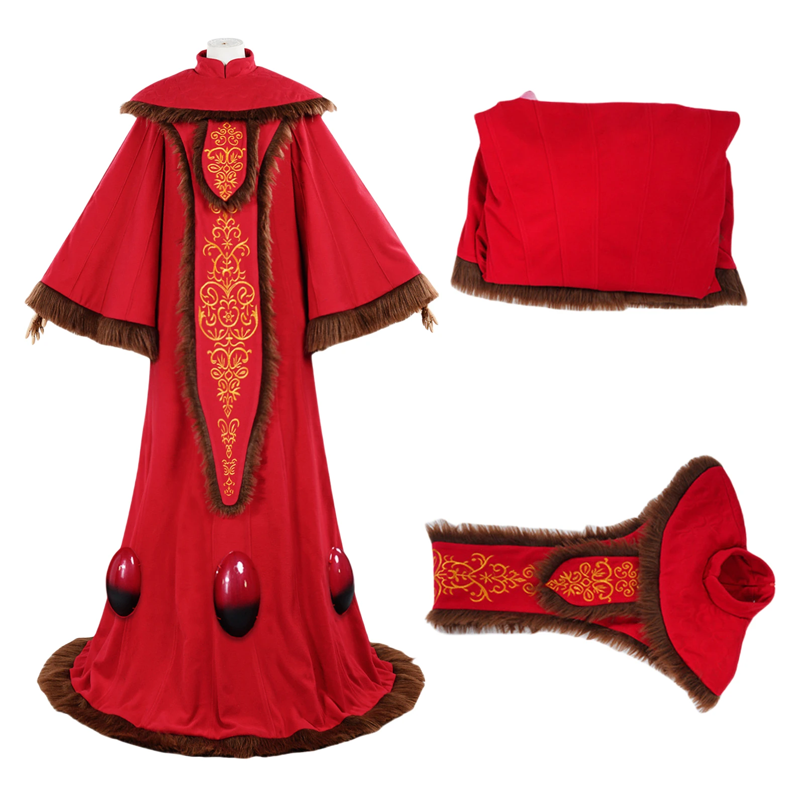 

Фильм Падме Косплей Амидала Красное Платье Костюм Космическая Битва Маскировка Женская Одежда Женская Ролевая Одежда Хэллоуин Вечеринка Наряд