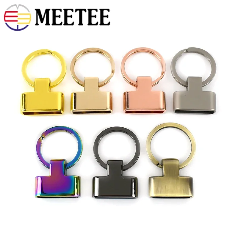 4/10Pcs 24mm Metal O Ring Buckle Key Stopper Cord Connector Clasp Hook Handbag Belt Leather Bag Starp Craft Hardware Accessories