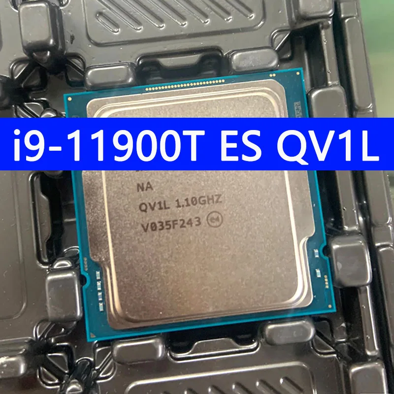 

i9-11900T ES QV1L CPU 8 Cores 16 Threads 1.1GHz 16MB 35W New 11thGeneration Processor Socket LGA1200 for Z590 motherboard