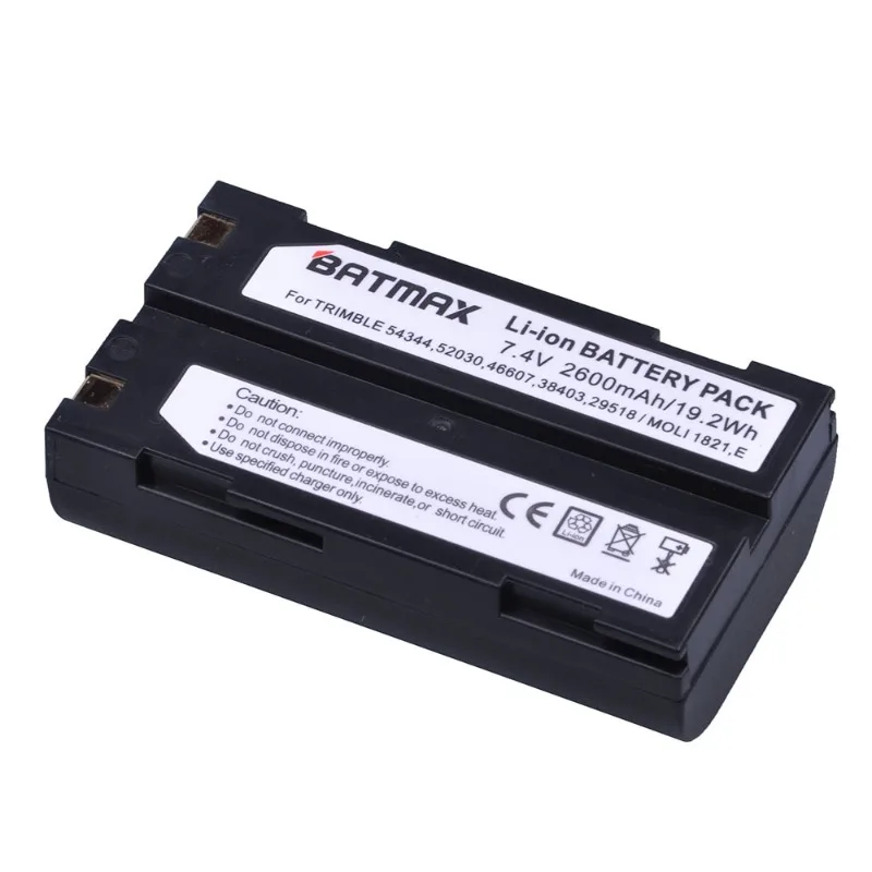 7.4V 2600mAh Replacement Battery for Trimble 54344/29518/46607/R6/R7 Pentax D-LI1 Rechargeable Lithium Battery