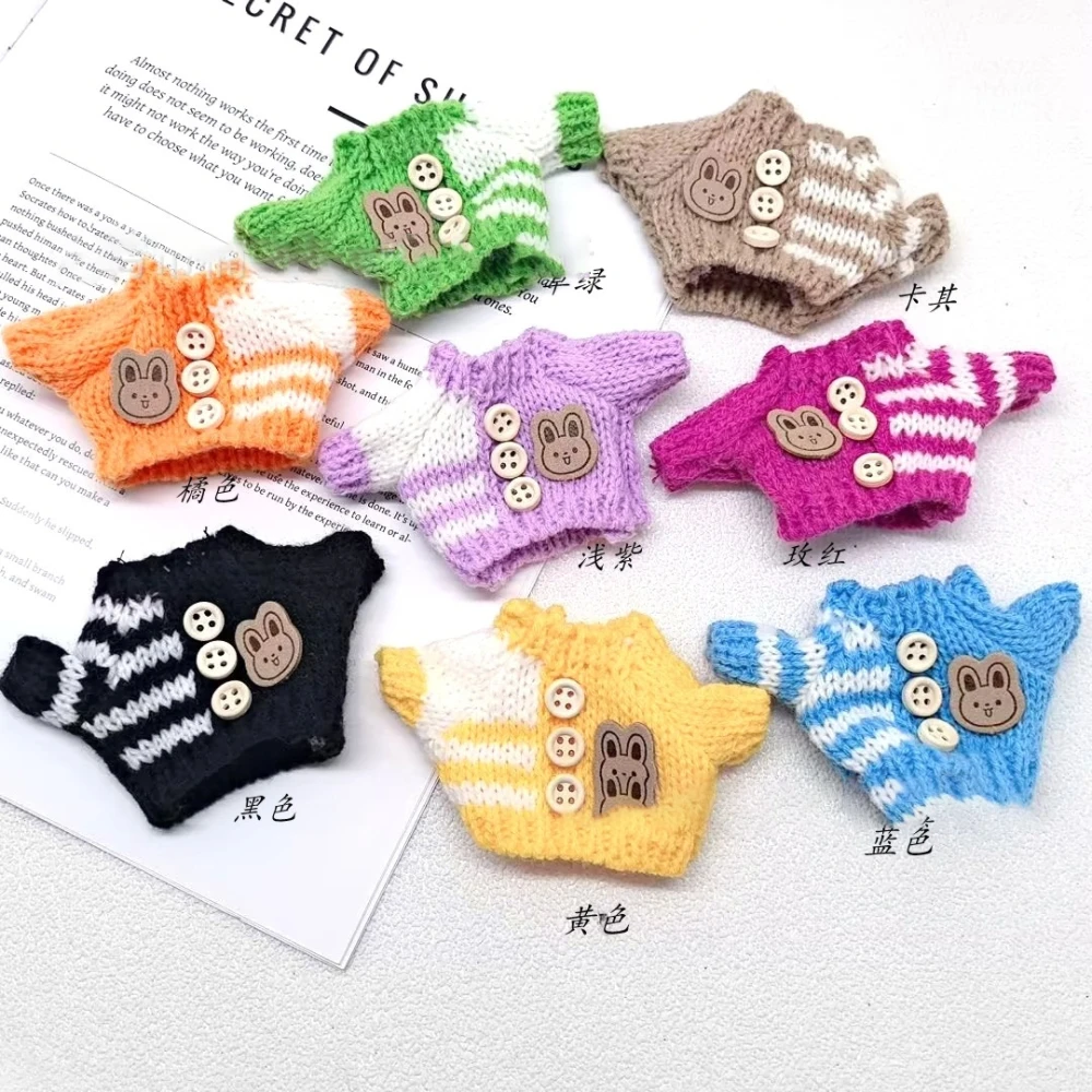 

Fashion Clothes Set for Labubu Handcrafted Crochet 3pcs Set Cute Clothes Bag Hat DIY Stylish Fun Labubu Clothes Accessories