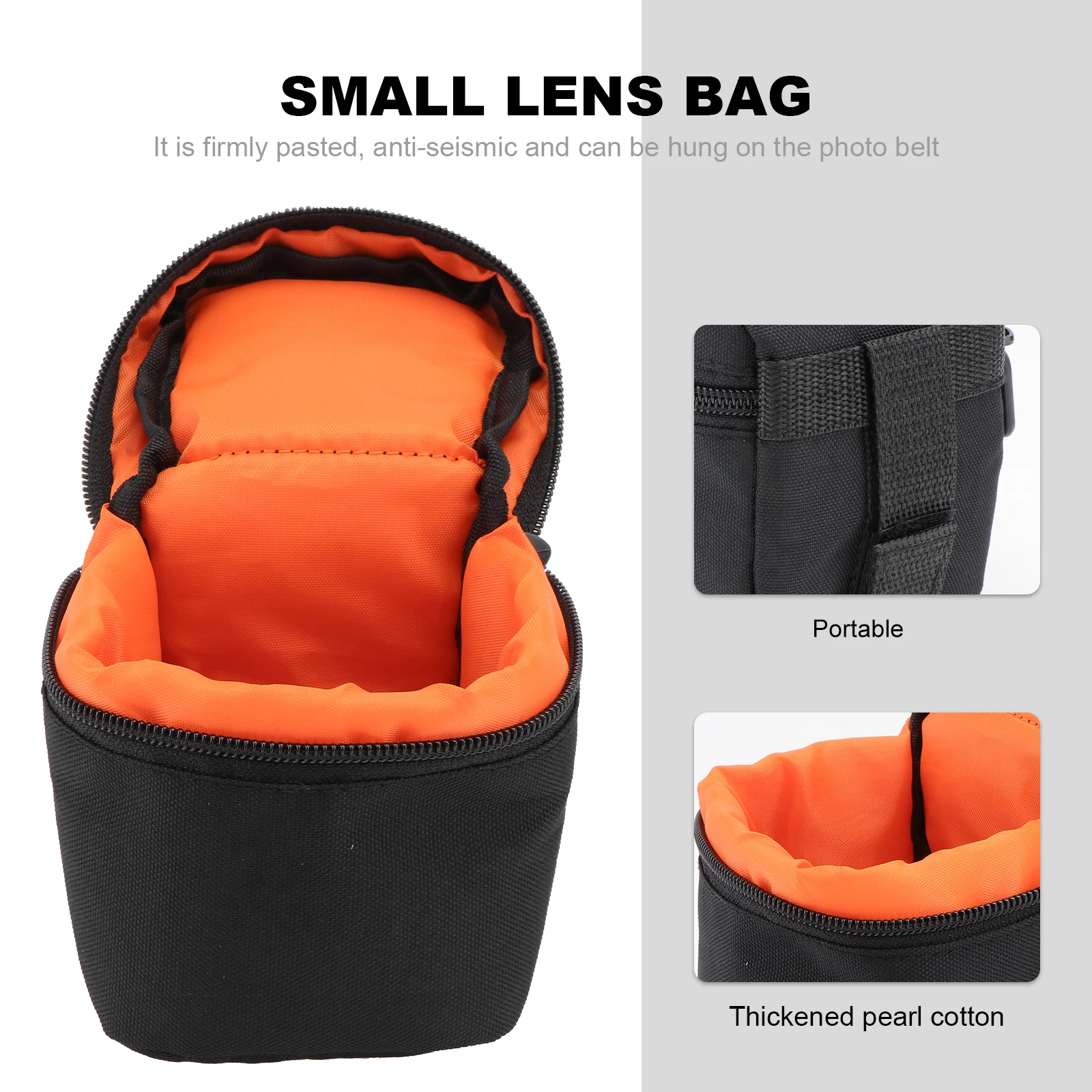 

1Pcs Small Lens Bag Portable Waterproof Camera Storage Shockproof Photography Accessory Compact Camera Accessory