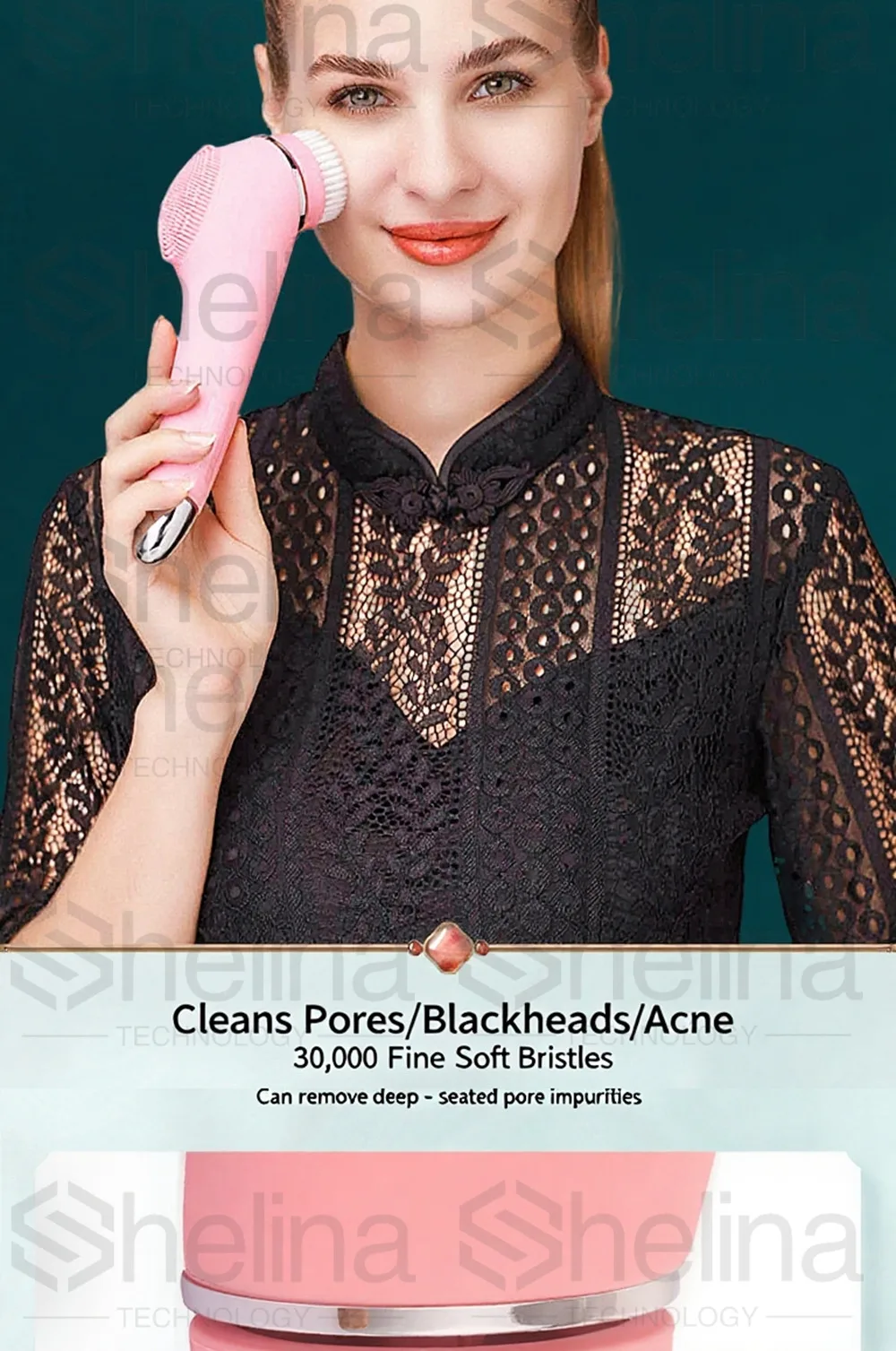 Appareil de nettoyage nettoyant pour le visage électrique nettoyant pour les pores masseur pour le visage et les yeux