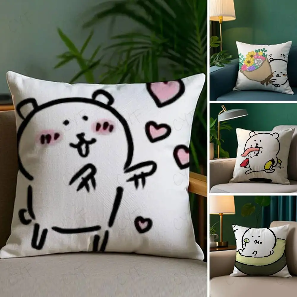 

Japan Cute Joke Bear Christmas Pillow Case Custom Printed Brushed Fleece Pillow, Baby Skin-Touch, Eco-Friendly Dye-Sublimation C