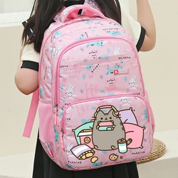 Pusheens Kawaii Backpack Girls New Anime Cat Schoolbags Student School High-capacity Shoulders Bag Travel Knapsack Kids Gifts