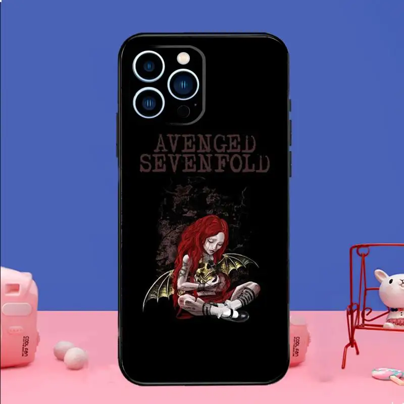 Avenged Sevenfold Phone Case Phone Case For iPhone 14 13 12 11 Pro Max Xs Xr X 7 8 Plus 12 13 Mini Silicone Black Cover