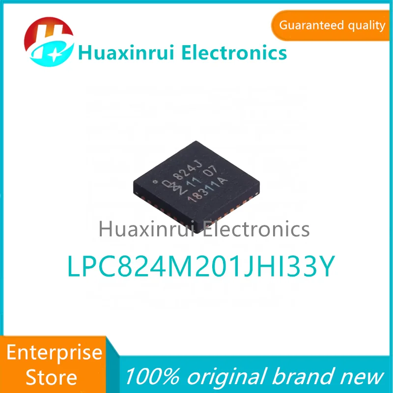 5PCS LPC824M201JHI33Y HVQFN-32-EP 100% original brand new silk screen 824J microcontroller chip IC