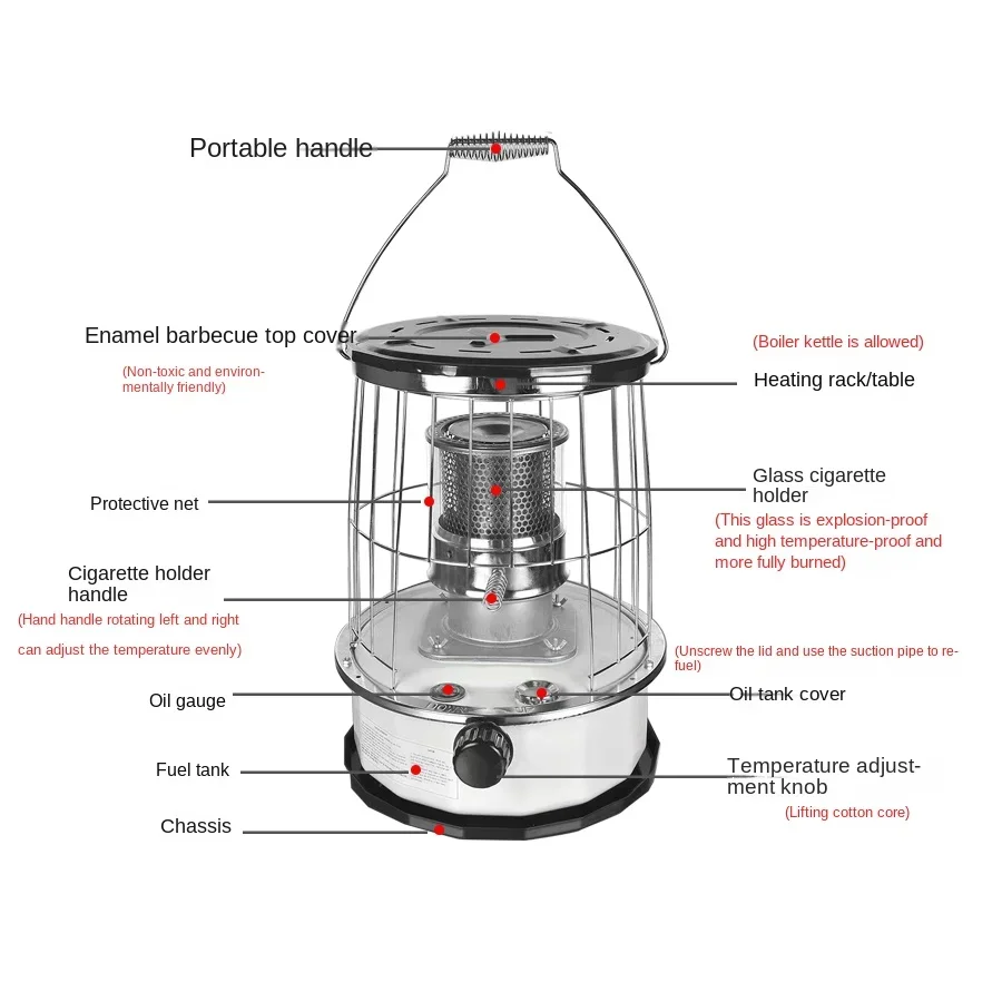 Керосиновый нагреватель, уличная подледная рыбалка, кемпинг, готовка, дизельный нагрев, портативный керосиновый гриль