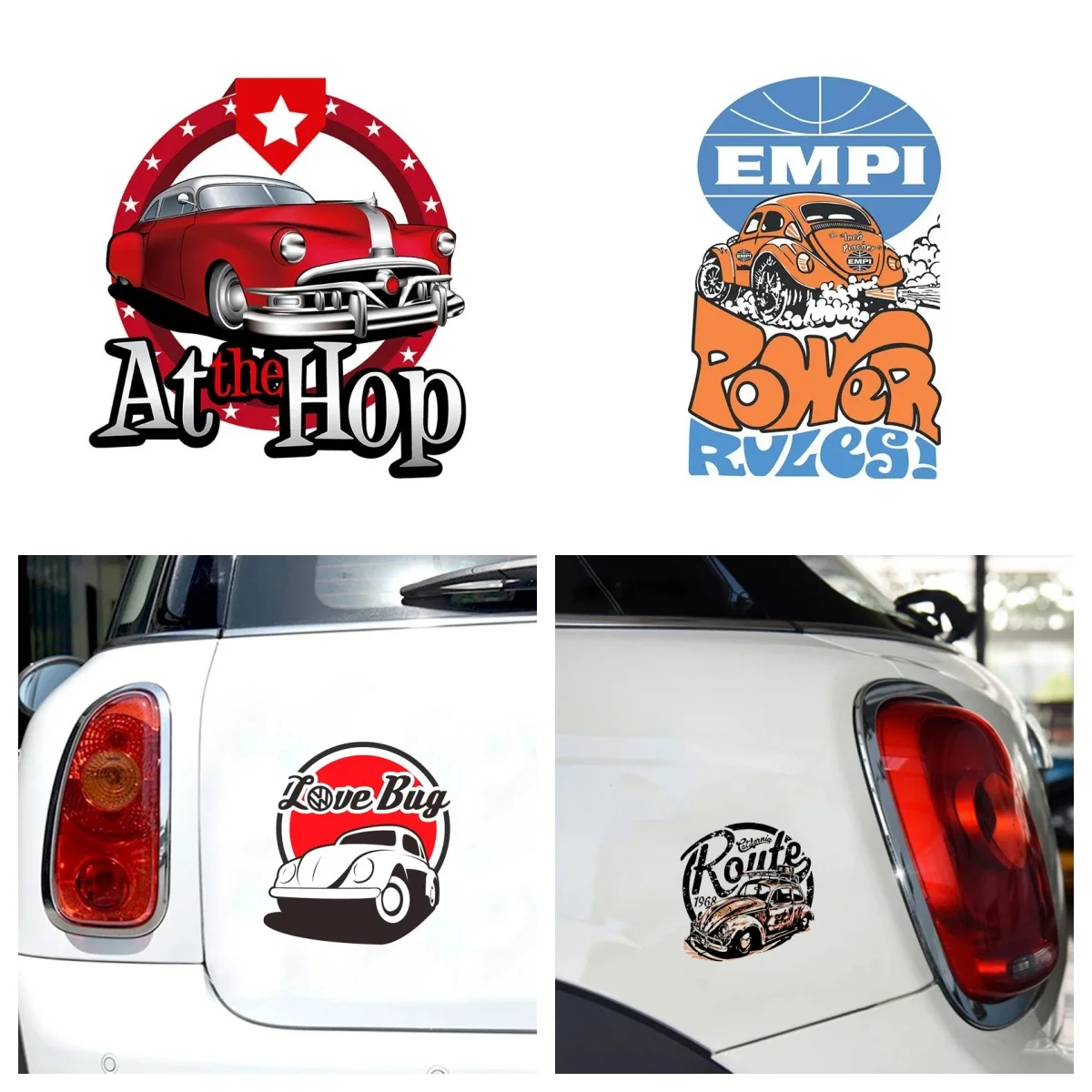 

Personality Exterior Accessories Classic Beetle California Route Creative Vinyl Decal PVC Wholesale