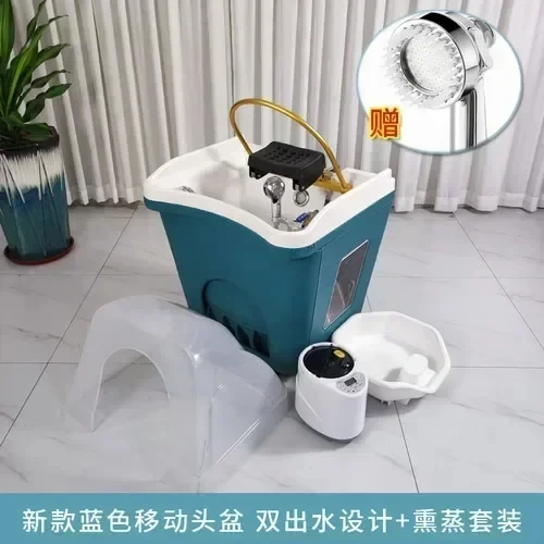 Mobile Shampoo Basin Beauty Salon Ear Cleaning Hair Care Center Health Water Circulation Head Treatment Fumigation Spa Machine