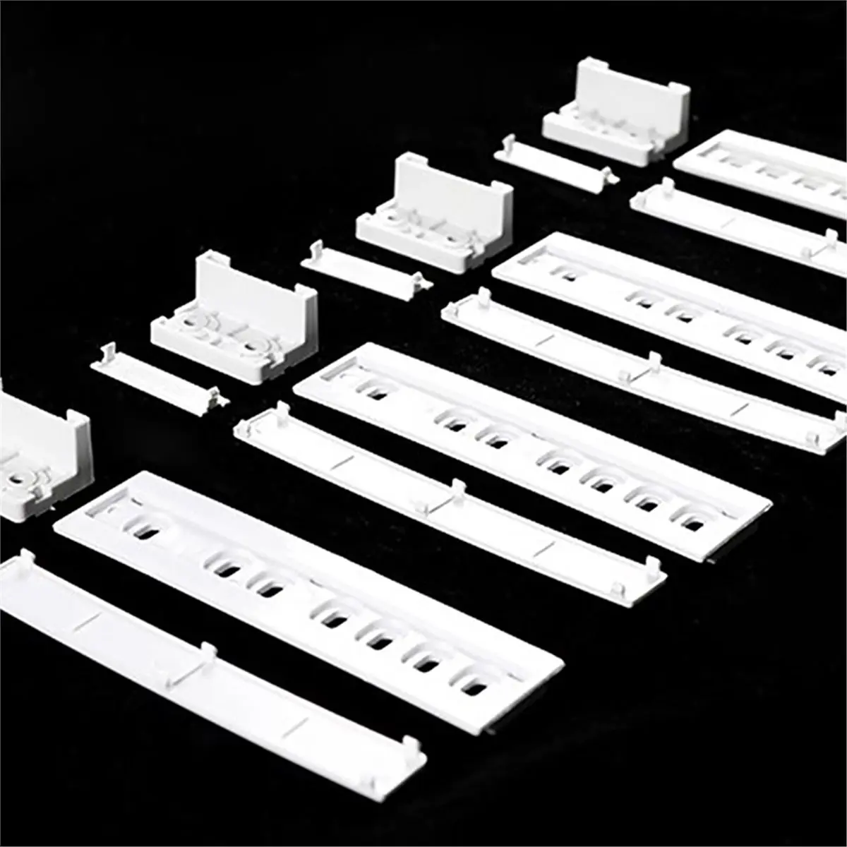 A78I Integrated Home Refrigerator Door Plastic Mounting Bracket Fixing Slide Kits for Freezer Refrigerator Door Shelf Rail