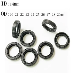 4 5PCS 14X20X4 14X21X4 14X22X4 14X23X6 14X24X5 14X25X7 14X27X9MM NBR Shaft Skeleton Oil Seal TC Nitrile Rubber Ring Gasket