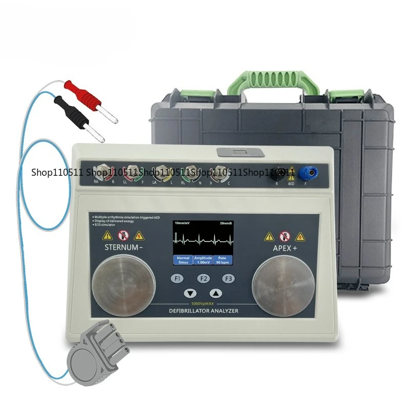 كابل محلل مزيل الرجفان المحاكي، يمكن أن يتطابق مع قابس AED لأنواع مختلفة من أجهزة الاختبار