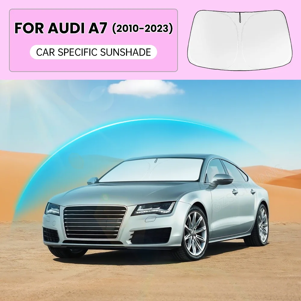 

Car Sun Shade Front Window Shade Cover Visor For Audi A7 4G8 4K8 2010-2021 2022 2023 Windshield Sunshade Interior Accessories