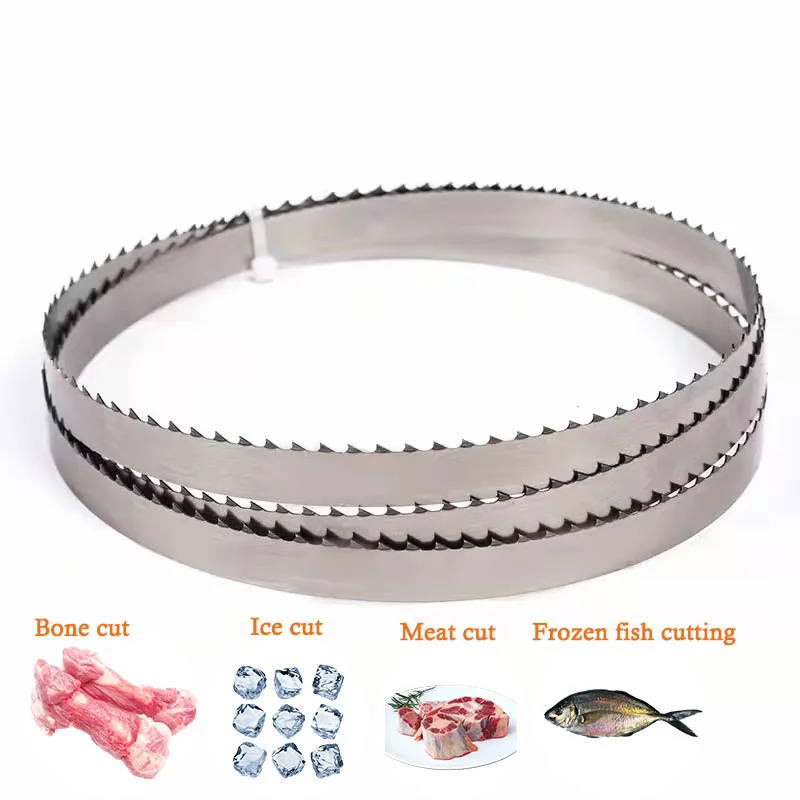 

10PC 1950*16 Sawbones Machine Meat Cutting Band Saw Blades Butcher Cutter Cut Frozen Fish Cutting Bones cutting Bandsaw Blade