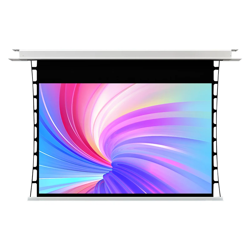 LX550S 106-Inch Electric Roll Projector Screen Acoustic Transparent Ceiling Projection ALR Material for Home Theater