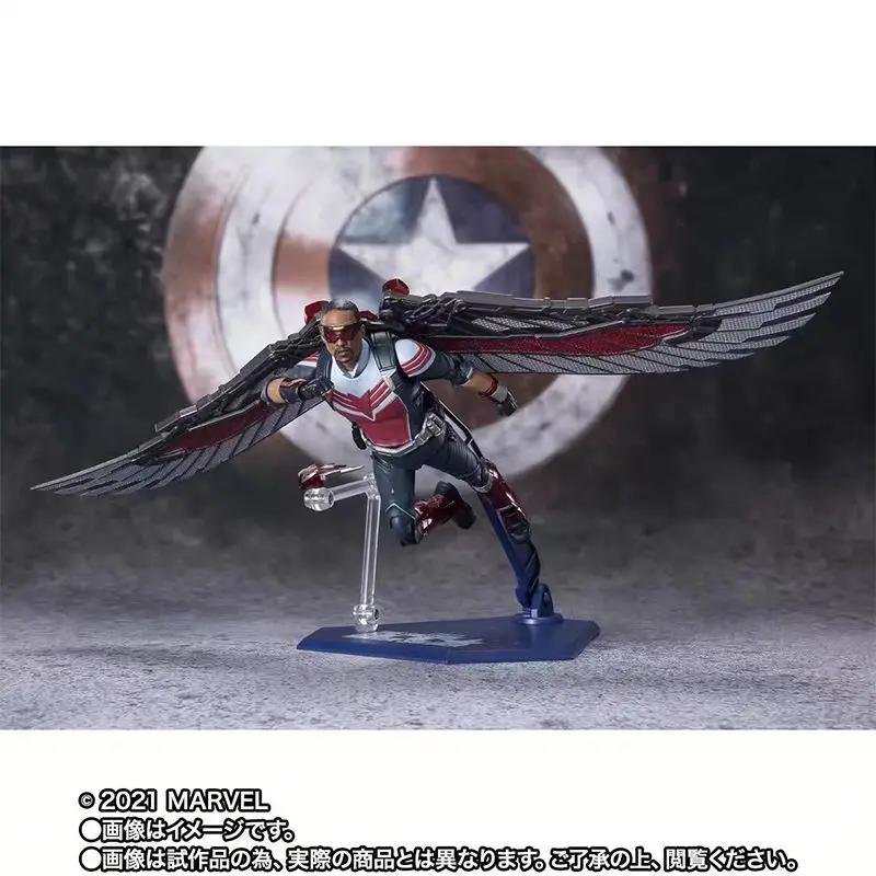 In Stock Original BANDAI S.H.Figuarts Falcon Bucky Barnes Winter Soldier Captain America Series Anime Figures Model Toys