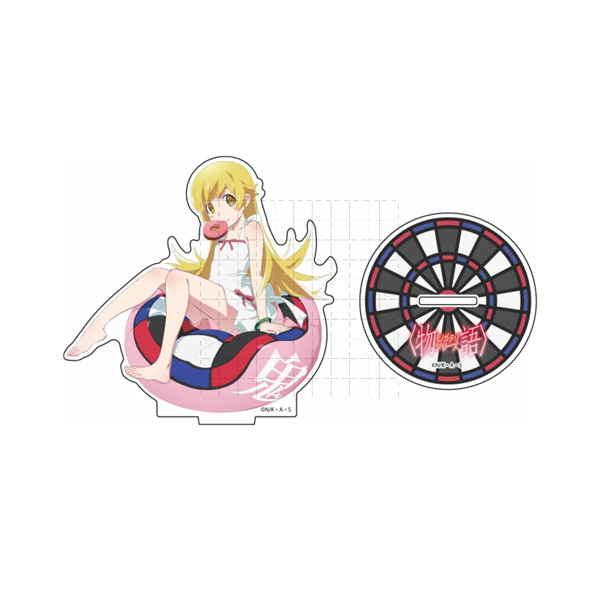 Mainan Cosplay permainan Oshino Shinobu KissShot onoki yogsui Hachikuji Mayoi mainan Cosplay Model figur Anime dudukan akrilik untuk hadiah