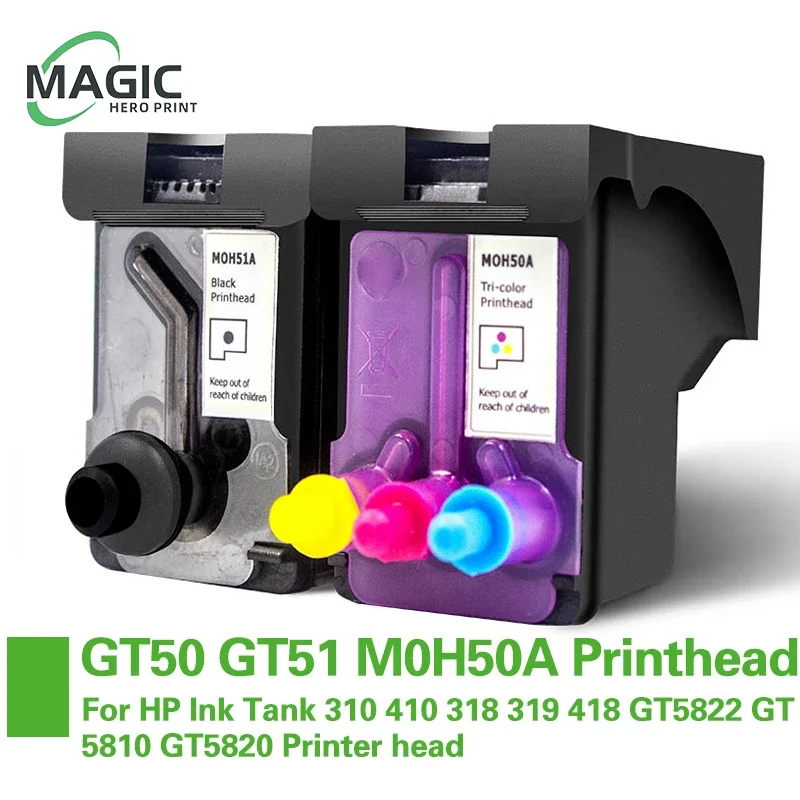 NEW Print Head GT50 GT51 M0H50A M0H51A Printhead For HP Ink Tank 310 410 318 319 418 GT5822 GT5810 GT5820 Printer head M0H50A