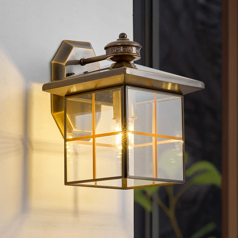 

All copper solar outdoor wall waterproof courtyard gate wall