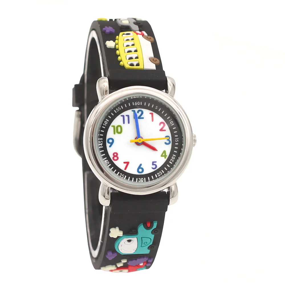 Cute Boys Girls Quartz Watch Kids Children's Fabric Strap Student Time Clock Wristwatch Gifts