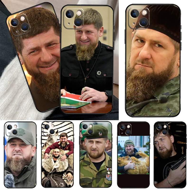 Chechen Leader Ramzan Kadyrov Case For iPhone 16 15 14 Pro Max Plus 13 12 Mini 11 Pro Max Back Cover