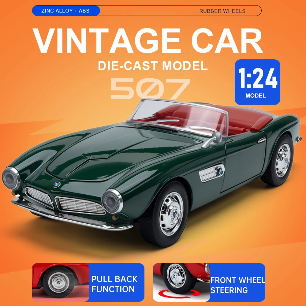 

Модель спортивного автомобиля 1:24 507 Cobra, литая из сплава, с открывающимися дверями, звуком и светом, откатным механизмом, поворотными передними колесами, суперкар, украшение