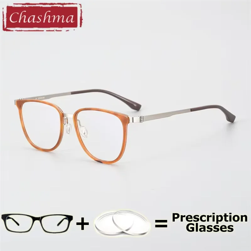 

Chashma Prescription Glasses Women Cat Eye Acetate Titanium Eyewear Ready Spectacles Ultra Light Eyeglasses Frames Reading Glass