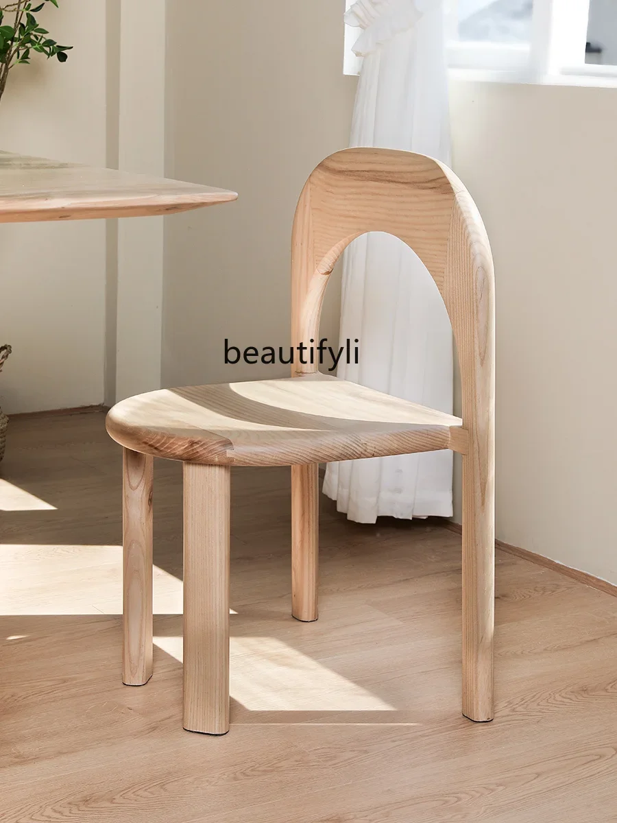 07 เก้าอี้ไม้เนื้อแข็งวางซ้อนกันได้เรียบง่ายทันสมัยเก้าอี้เข้าสู่ระบบร้านกาแฟ B & B โต๊ะรับประทานอาหารและเก้าอี้พักผ่อน