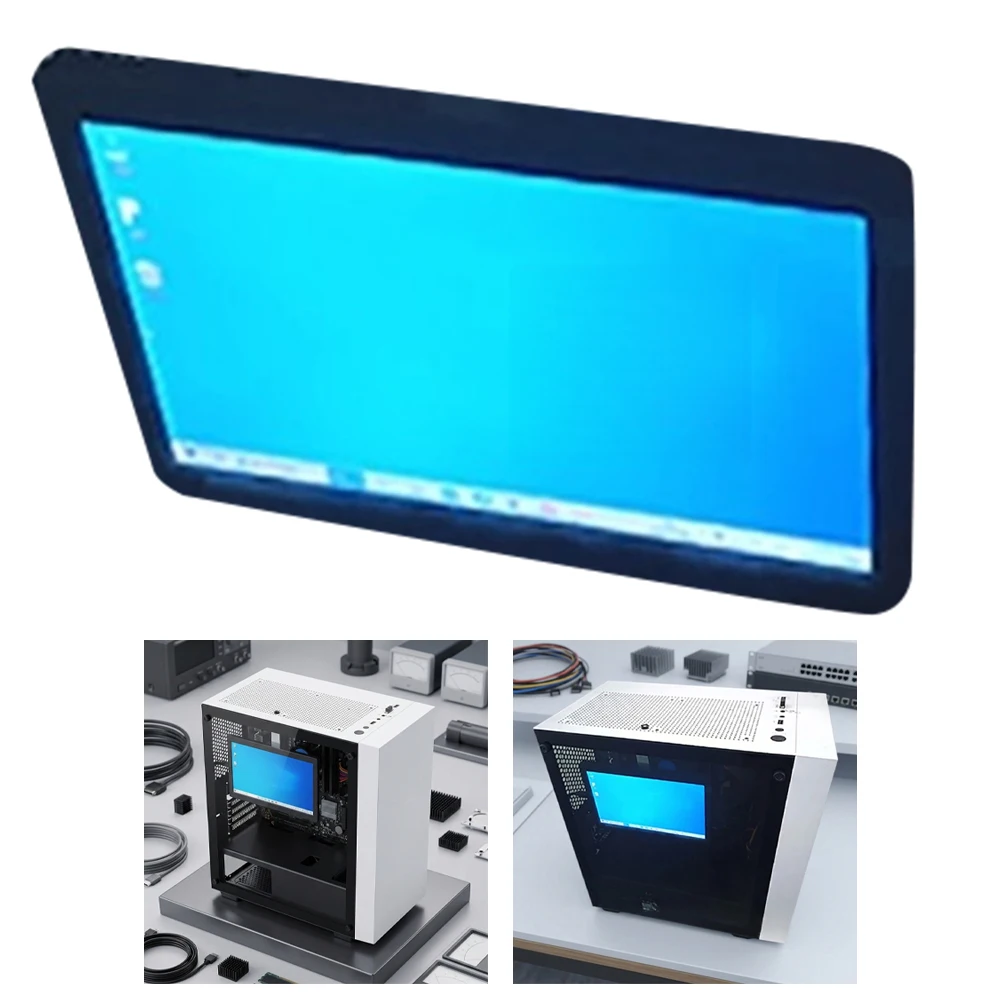 7 Inch Secondary Monitor with 1024x600 Resolution IPS Panel USB Connectivity for Laptop Desktop Dual Display Setup