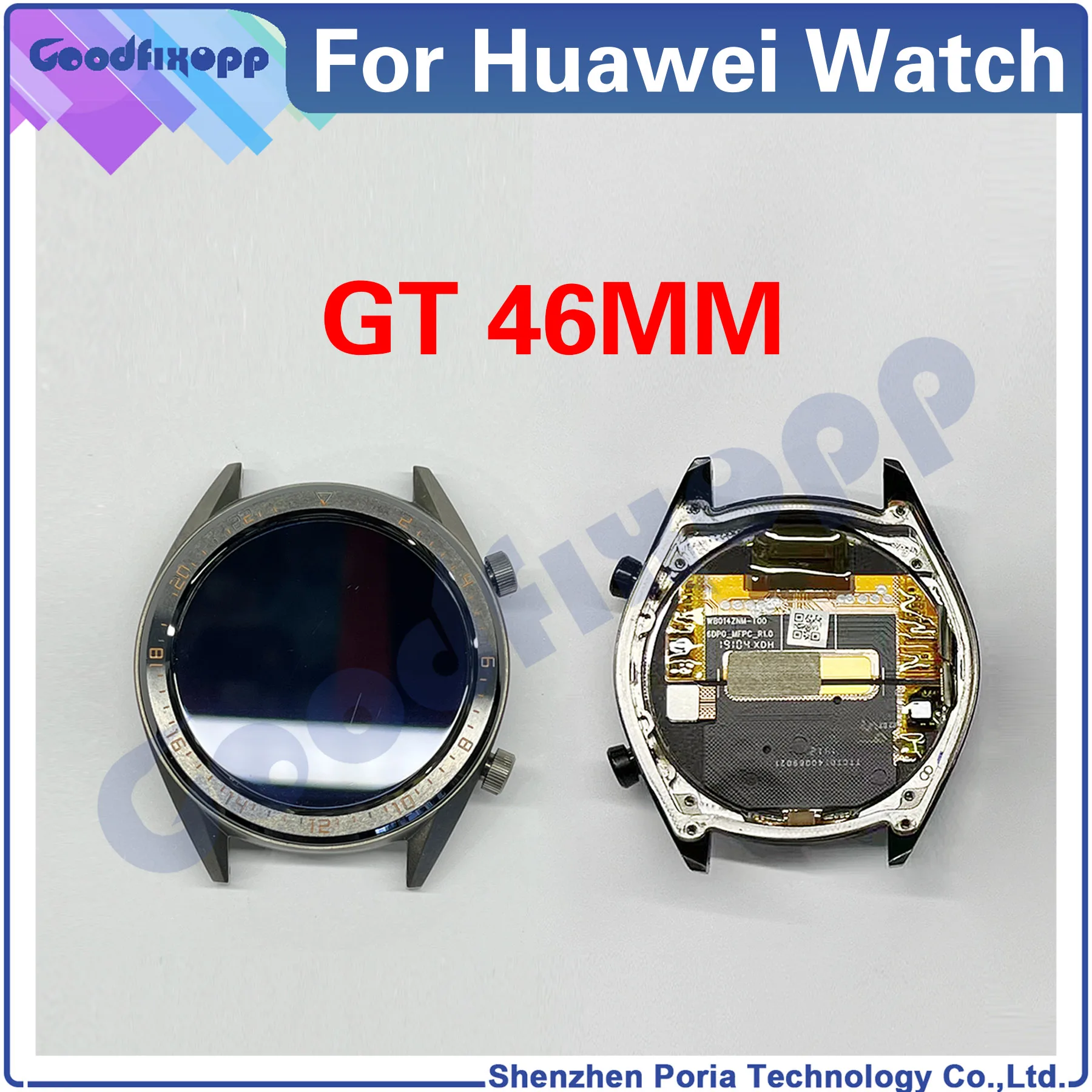 For Huawei Watch GT 46MM FTN-B19 LCD Display Touch Screen Digitizer Assembly Repair Parts Replacement