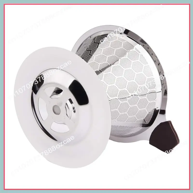 A26P 커피 필터 드리퍼에 붓는 재사용 가능한 스테인레스 스틸 드립 커피 메이커 콘 커피 메쉬 필터 1-4 컵